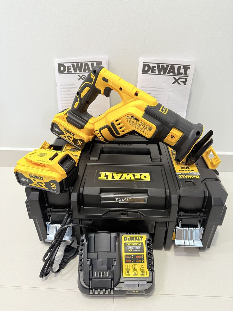 Dewalt DCS367P2, fierastrau sabie cu acumulator de 5ah 18v