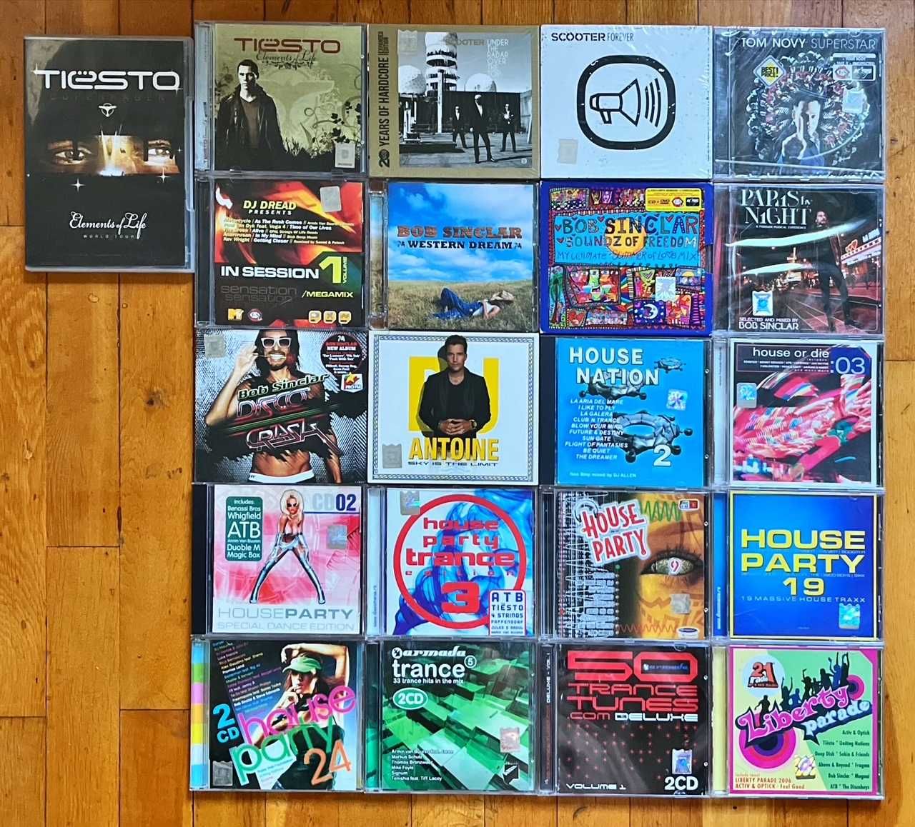 Lot CD Roton house&dance: Tiesto, Scooter, Sinclar, House Party, Vandi