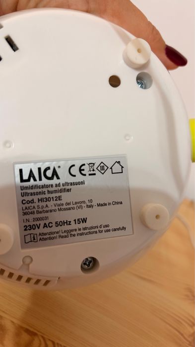 Umidificator ultrasonic cu abur rece Laica HI3012, 1.3 litri