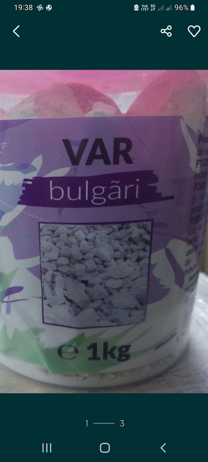 6kg Var nestins bulgare pt igienizarea fantanilor