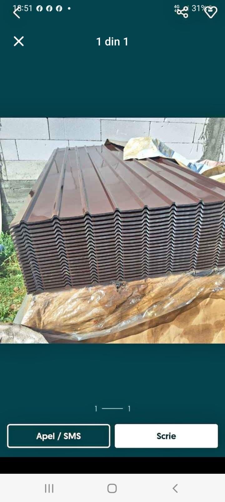 Tabla cutata maro