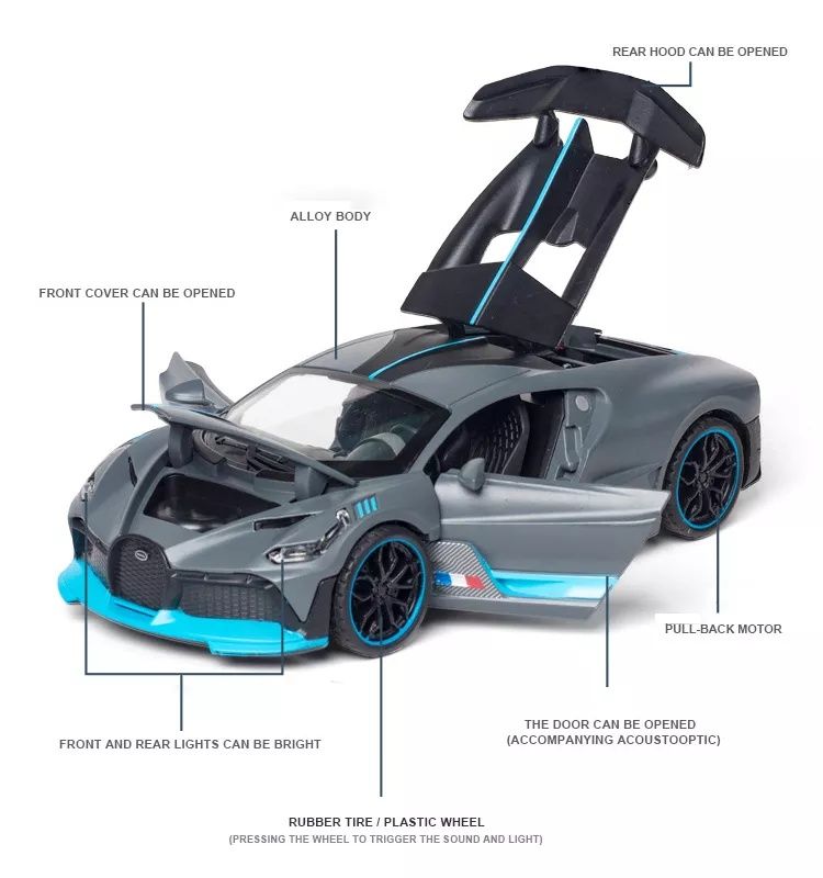 Macheta auto metalica Bugatti Veyron Divo, noua