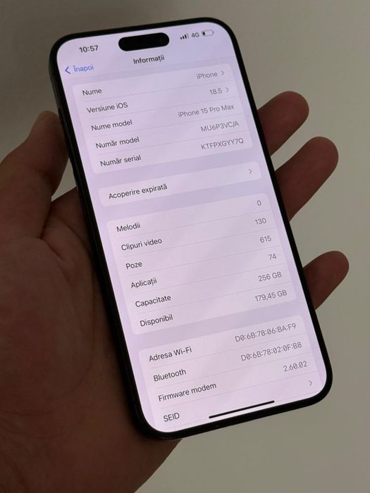 iPhone 15 Pro Max 256GB – Black Titanium