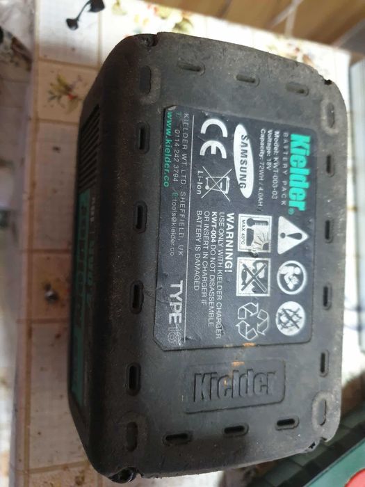Baterie Kielder TYPE18 4Ah