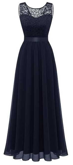 Rochie lunga BeryLove, marimea 3XL, bleumarin