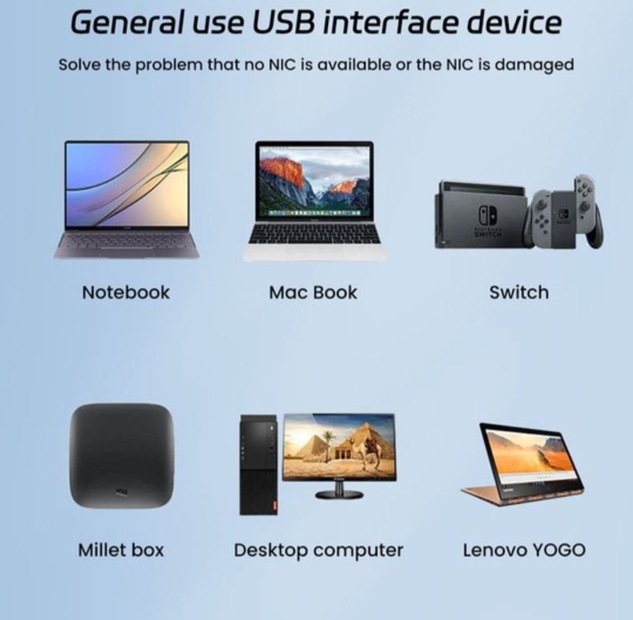 Adaptor/Hub 5 in 1, USB-C/USB, Port Internet 1000 Mbps