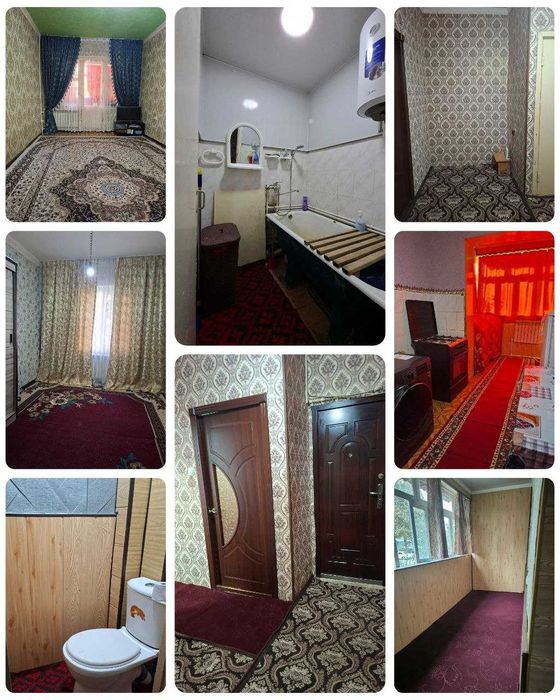 10-микрорайон 26-маршрутка олдида 1-қаватда 2-хонали квартира сотилади