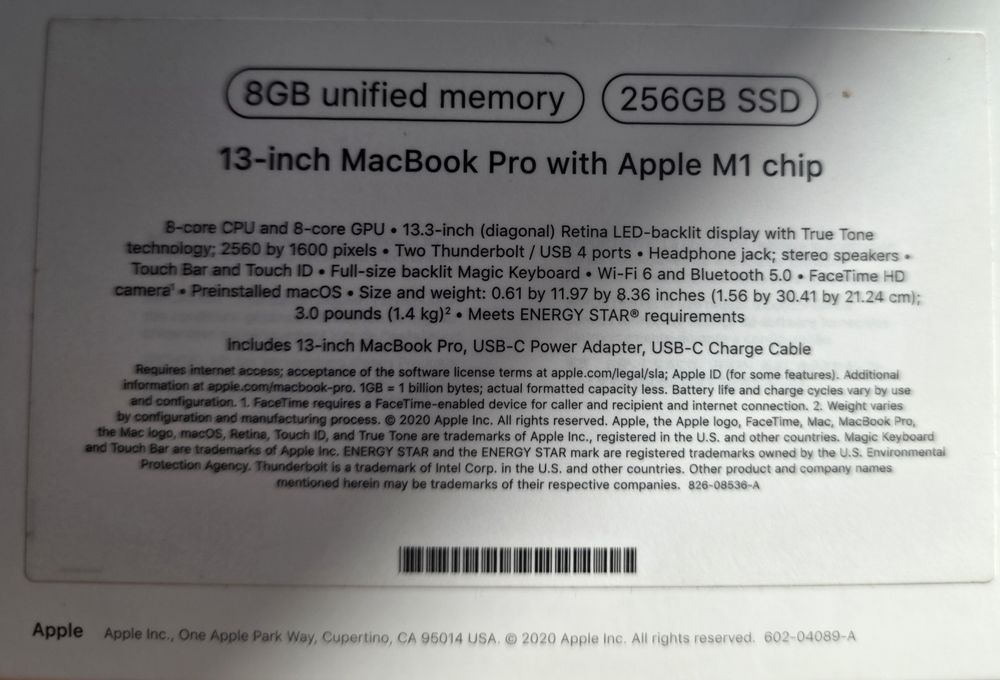 СРОЧНО (MacBook Pro 13.3” M1) — идеал. сост., ред. экз c Touch Bar