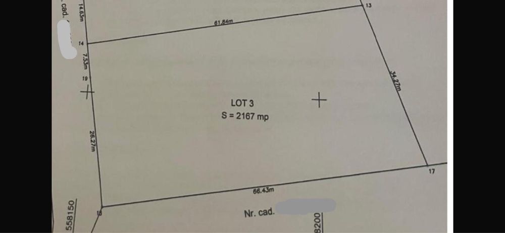 Vand teren in Tarlungeni 2167mp