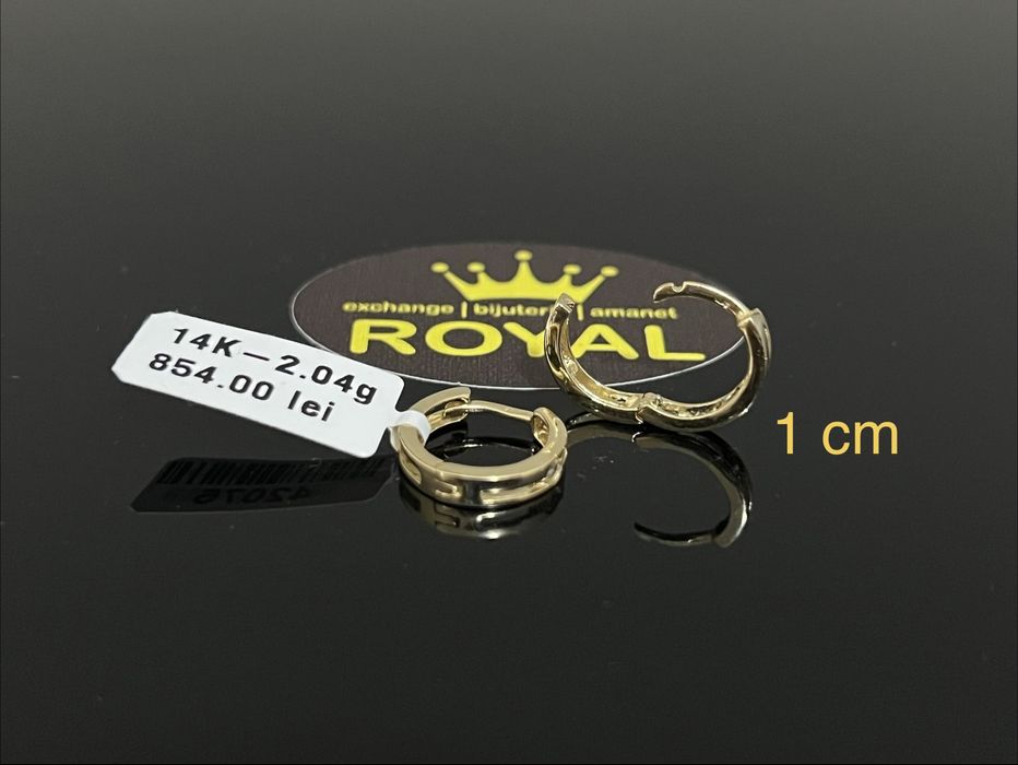 Bijuteria Royal CB : Cercei aur 14k 2,04 grame