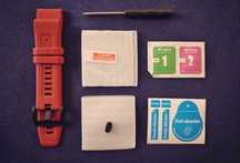 Set curea Garmin, folie protectie, accesorii
