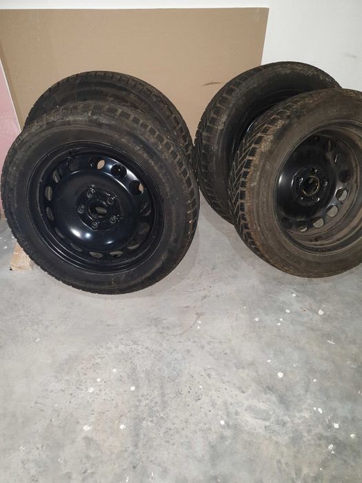 roti cu jenti otel,5x112 16'' cu anvelope  alpin 6 205/155/16