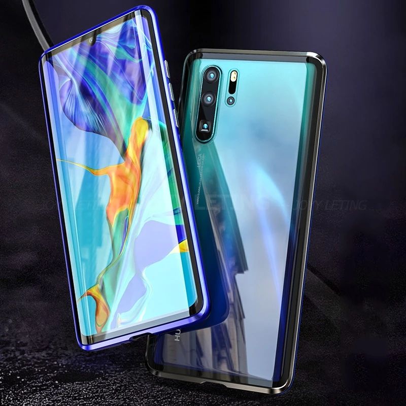 Двоен Магнитен Кейс Huawei P30 P20 Mate 20 Lite P Smart Z Nova 5T 360