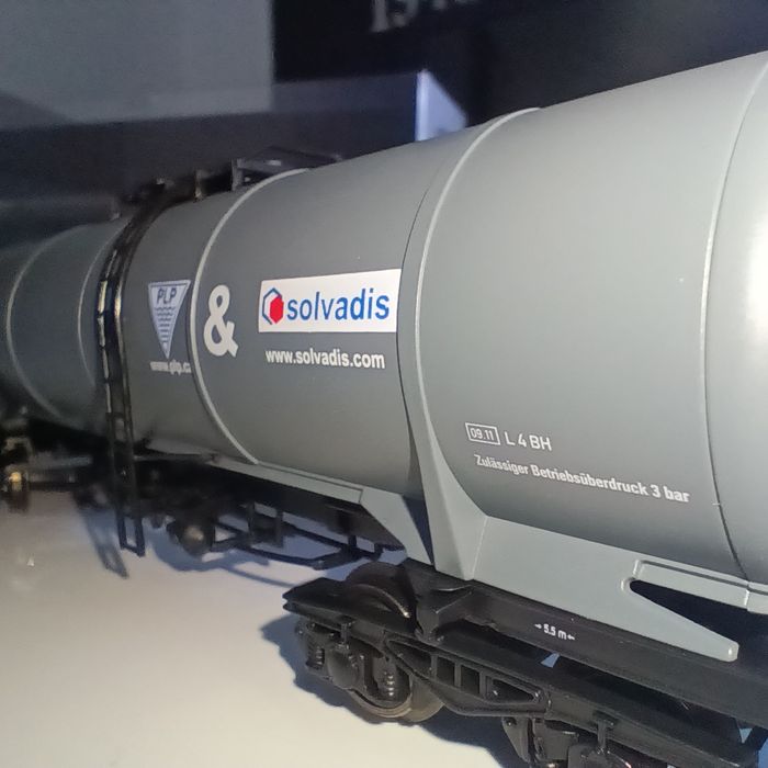 Set 3 Vagoane marfă, cisterne GATX machetă trenuleț electric scara HO