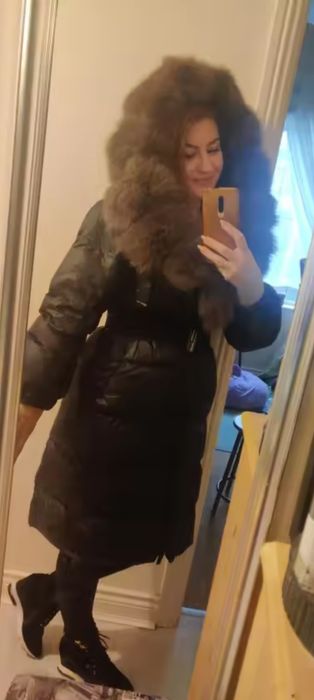 Vand geaca cu blana naturala  vulpe