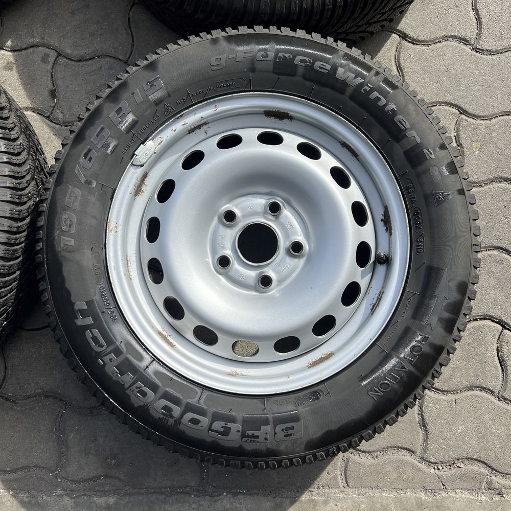 Roti iarna / Jante tabla + anvelope / 15" / 5x112 / VW, Audi, Skoda