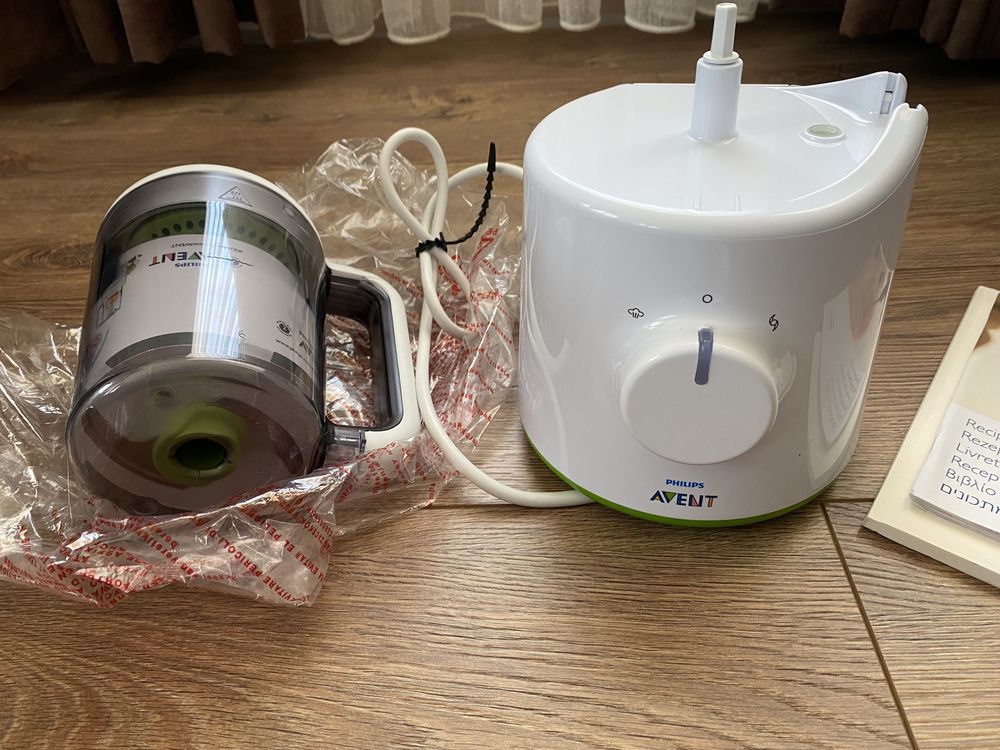 НОВ! Philips Avent комбиниран уред за готвене на бебешки пюрета/храна