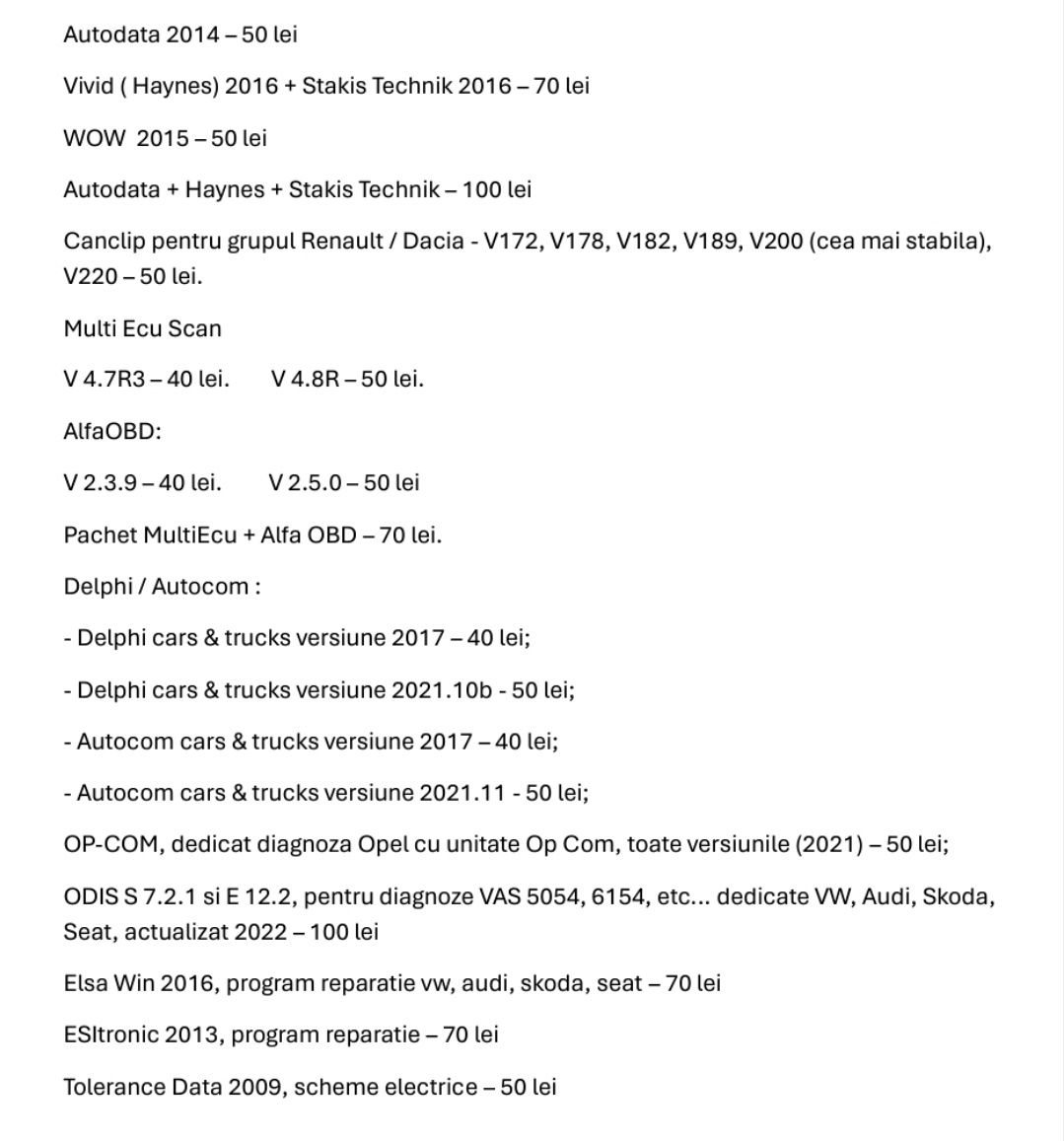 Soft ODIS S 7.2.1 si E 12.2 pentru diagnozele VAS 5054, Audi VW Skoda