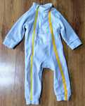 Costum polar sanie Gri, Mărime 76-81cm, Copii 1-2 ani
