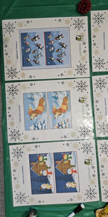 Vand 6 fise Gaseste diferentele, laminate, reutilizabile