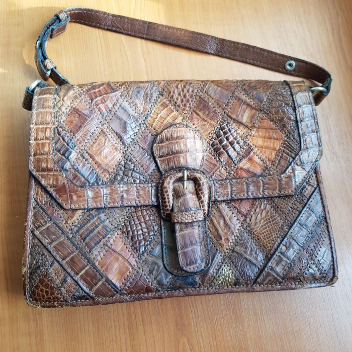 poseta,geanta piele crocodil