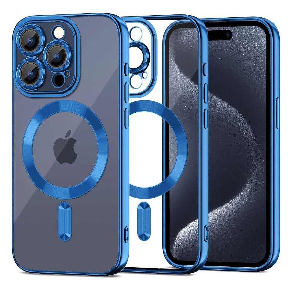 Калъф tech protect magshine magsafe за iphone 15 pro max blue