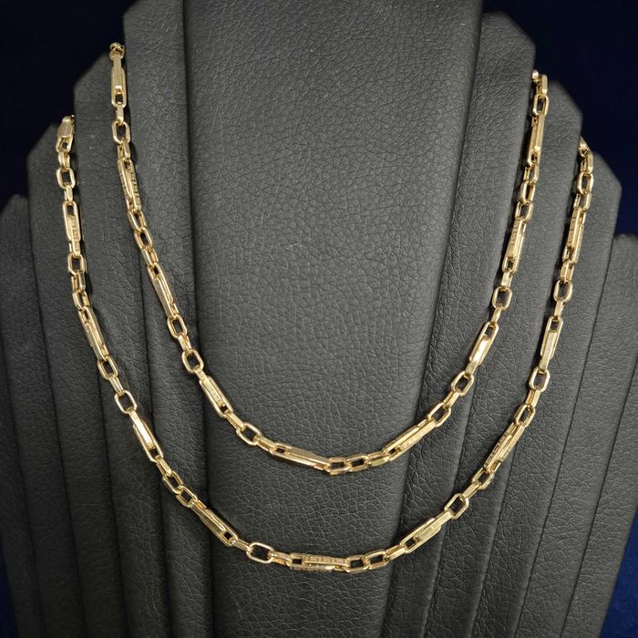 ( B32226.1 / Ag28 Doi Baieti ) Lant Aur 14K - 10.97 grame / 4936 lei