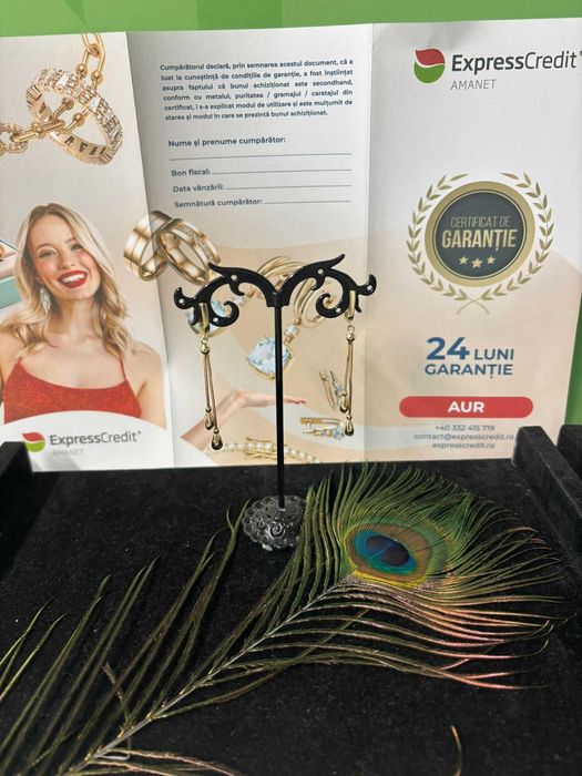 Cercei Aur 14K 3.21g (B.59526.1 Tatarasi) Grantie 2 ani