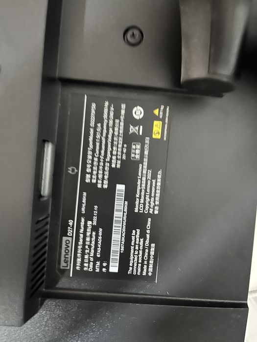Monitor Lenovo 27 inch 75hz