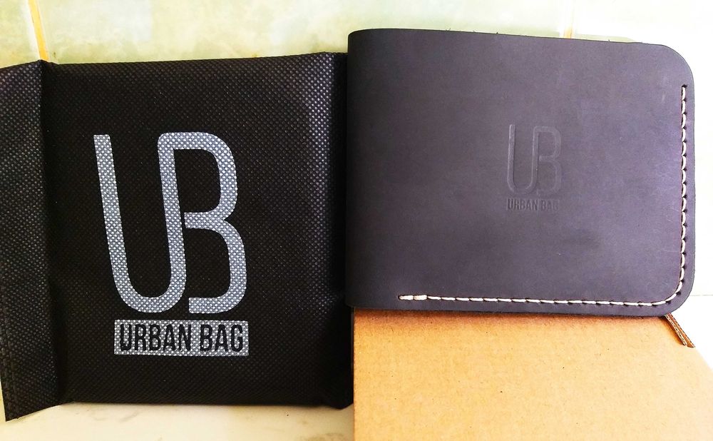Portofel handmade Urban Bag - Concept 2 Plus piele naturala negru(nou)