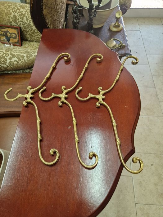 Лот от 3 броя антикварни френски бронзови закачалки