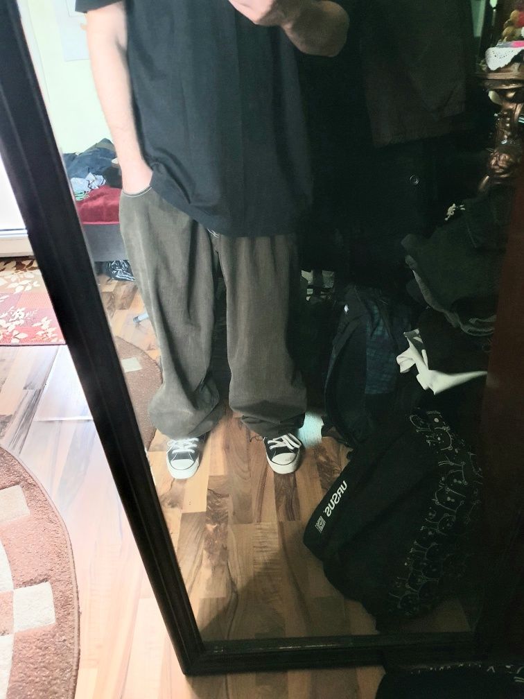 Pantaloni baggy XXL kaki