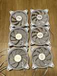 Set 6 ventilatoare albe PCCooler ARGB + PWM – 120mm