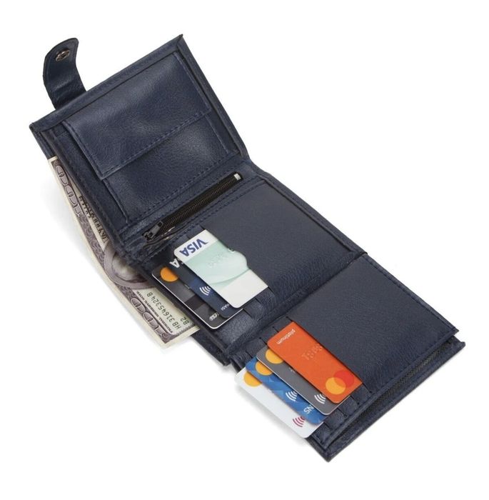 Мъжки кожен портфейл с отделние за монети