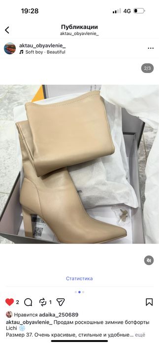 Сапоги ботфорды зимние