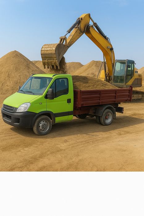 Nisip, pietriș, balastru, pământ vegetal