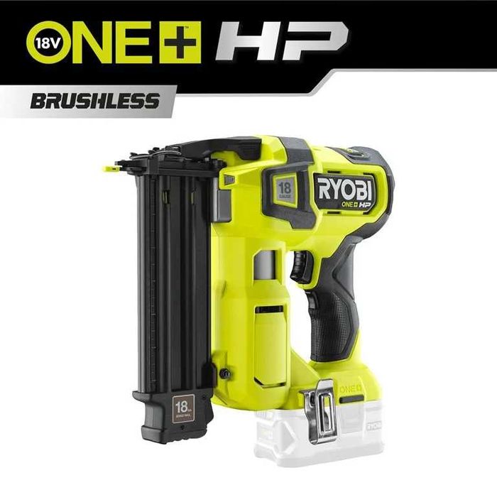 -Ryobi-Pistol cuie Ryobi One+ Brushless fara acumulator, 18 V