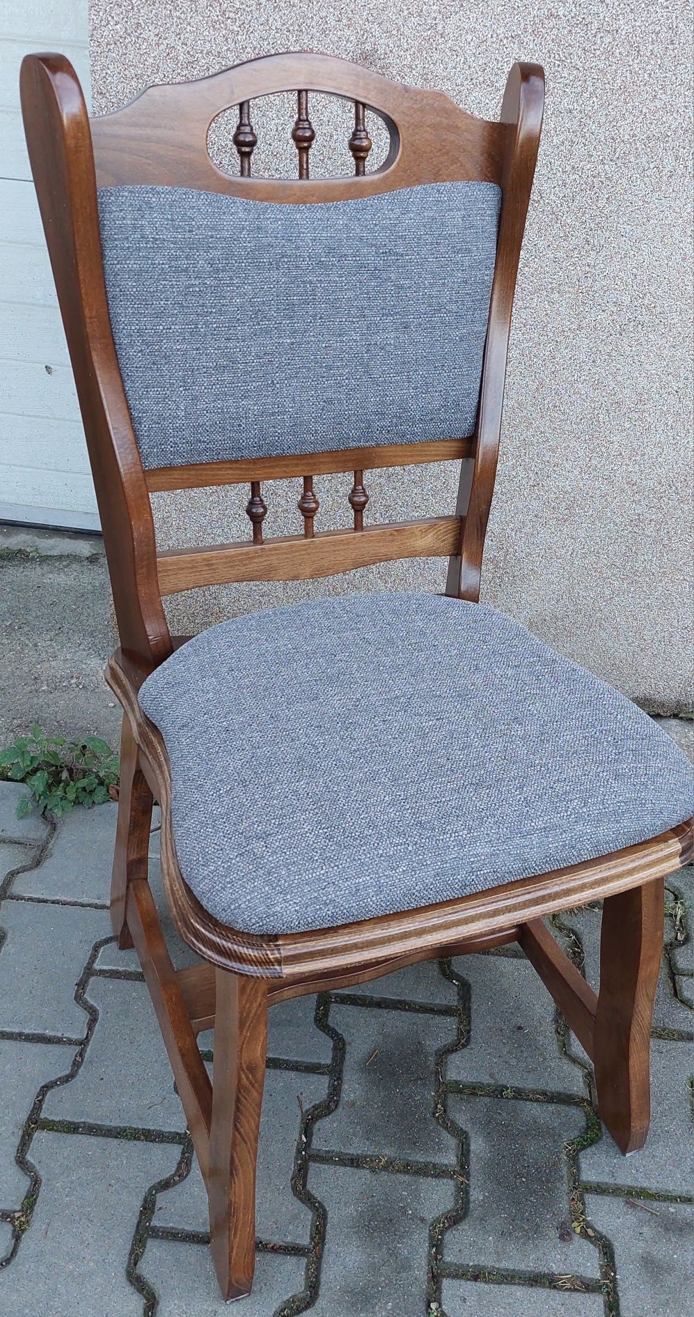 Vand set masa ovala extensibila cu 6 scaune model rustic