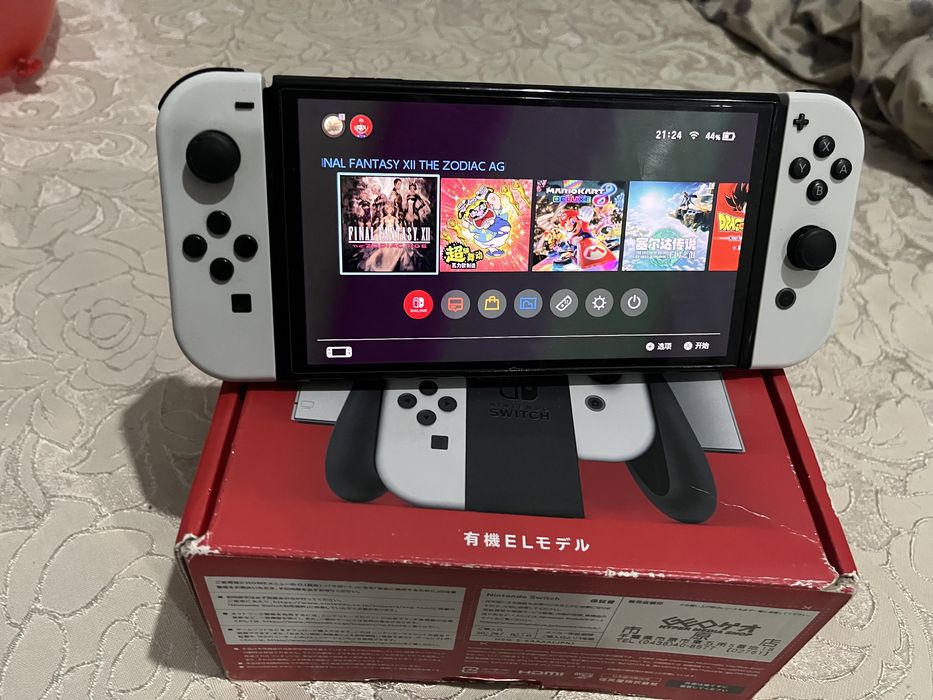 Switch oled белый прошитый 512GB