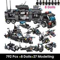 Set 792 piese tip LEGO model SWAT