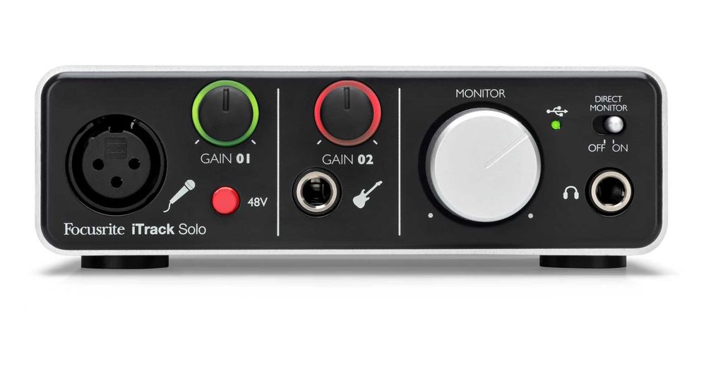 Interfață audio Focusrite - iTrack Solo Lightning, gri/negru,sigilat