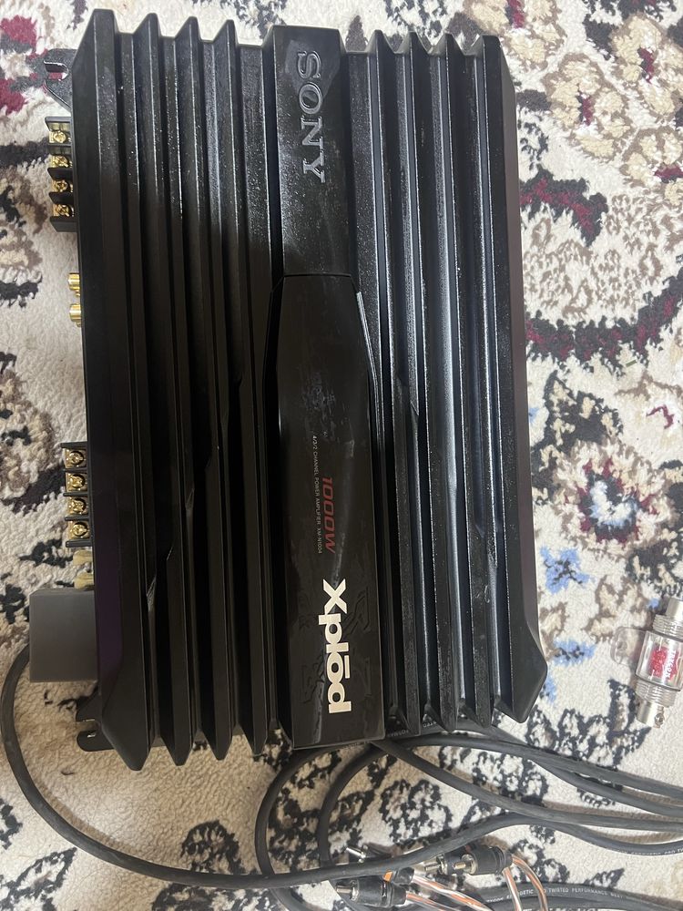 Sony xplod 1000w, 4x kanal + tyulpan