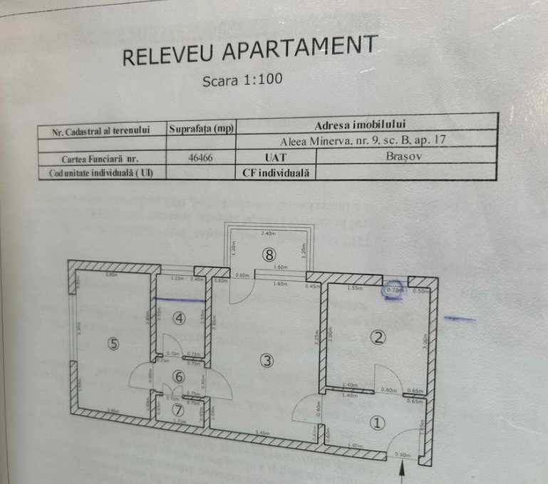 Apartament de 2 camere zona ASTRA - 54 MP