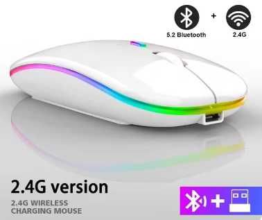 Wifi/Bluetooth мишки с LED подсветка, безжична мишка, геймърска мишка