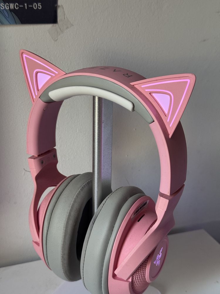 нашуники Razer Kitty розовые беспроводные