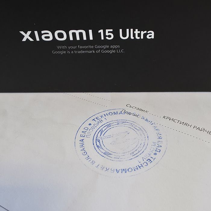 КАТО НОВ 512GB Xiaomi 15 Ultra 5G Техномаркет Гаранция 2027 Silver