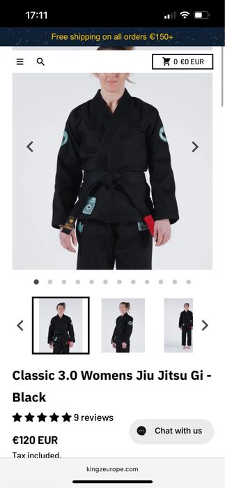 Kimono/Gi BJJ Kingz Classic 3.0 negru F3