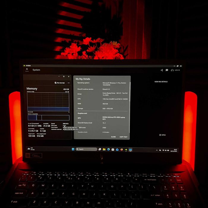 Acer Nitro V15 • RTX4050 • 64GB DDR5 5600MHz • i5-13420H Laptop Gaming