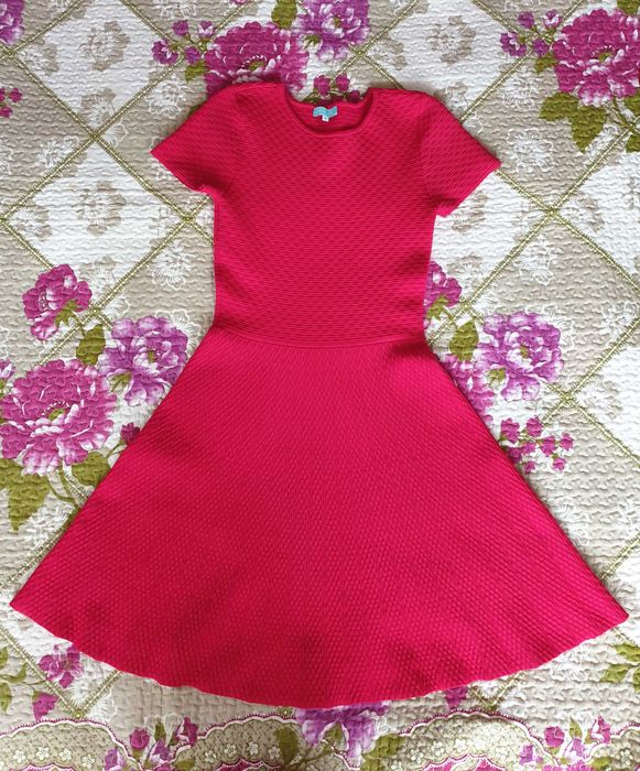 Rochie midi roz esarfa