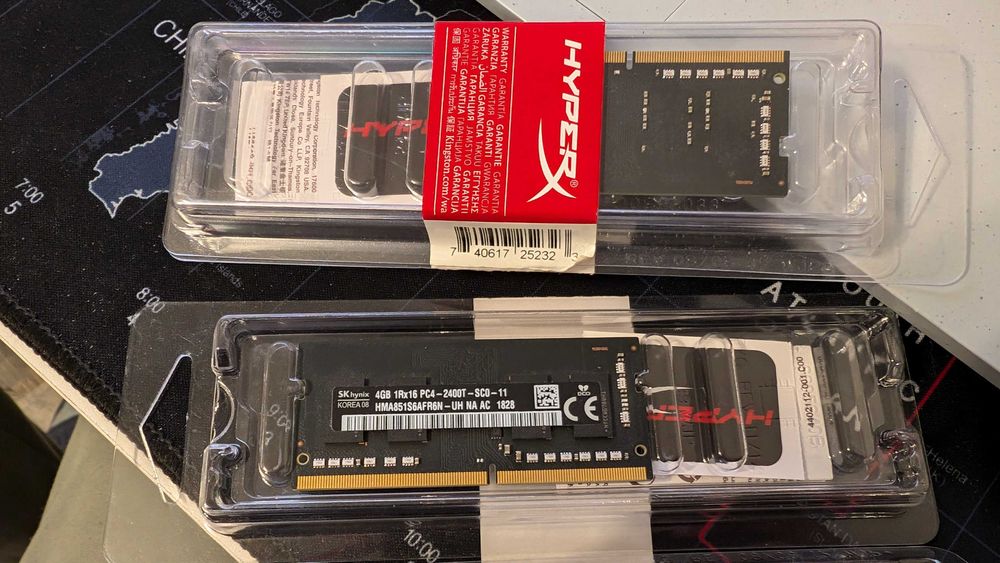 Memorie laptop Hyperx 4GB 1Rx16 PC4-2400T-SC0-11 (2 placute)